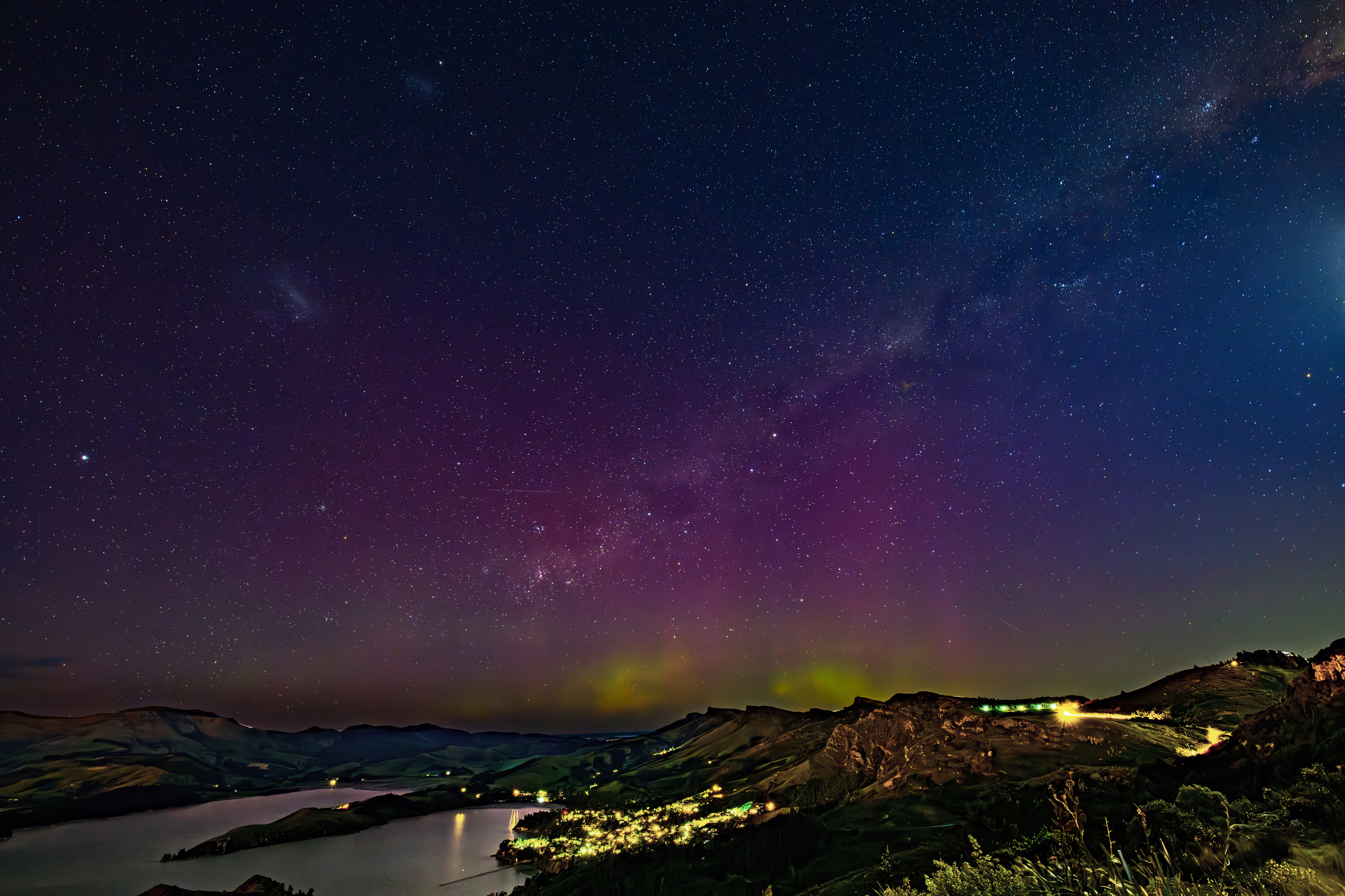 Night Sky and Aurora